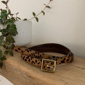 Cheetah print belt